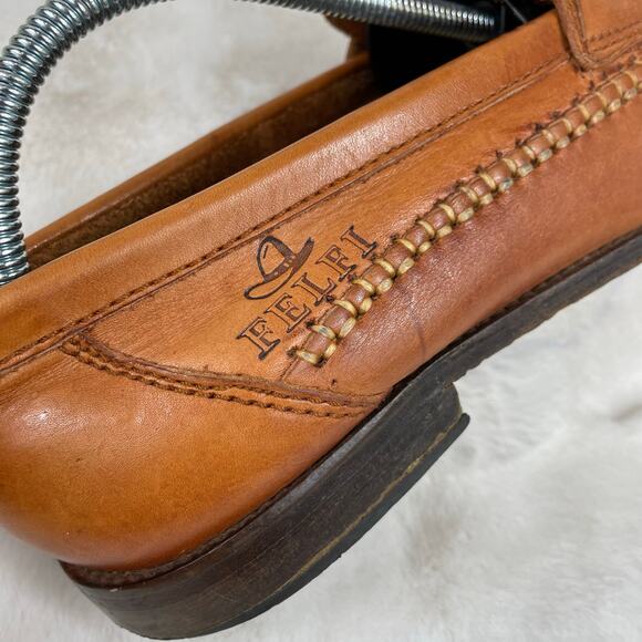 ?FELFI Leather Woven Buckle Tassel Slip On Loafers Preppy Dress Shoes Men’s 8 main image 6